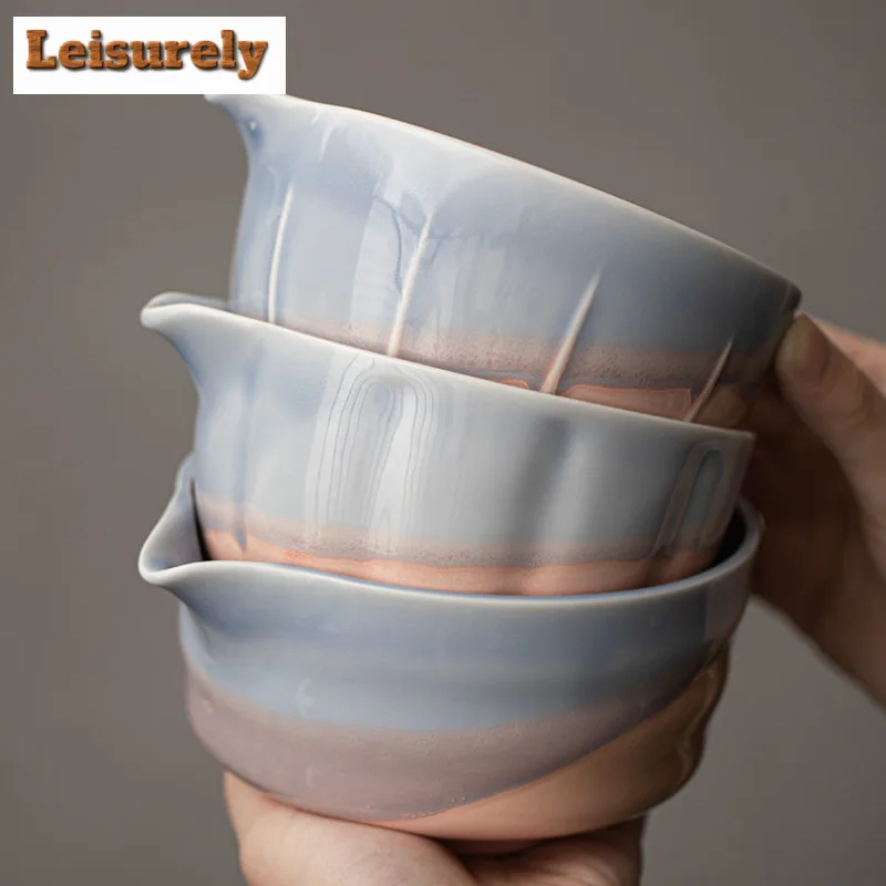 Kiln-change Ceramic Petal Matcha Bowl Tea Ripen Ice Cream Glaze Tea Set Accessories Song Dynasty Tea-shop Tool Tea Brush Holder