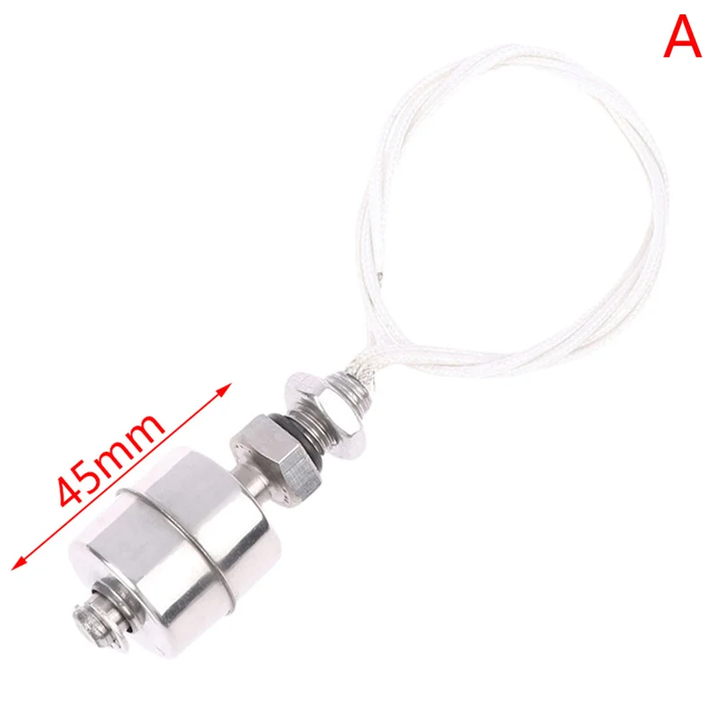 Description Picture 5 of item30Styles 45-400mm Stainless Steel Float Switch Tank Liquid Water Level Sensor Double Ball Switch Tank Pool Flow Sensors Float