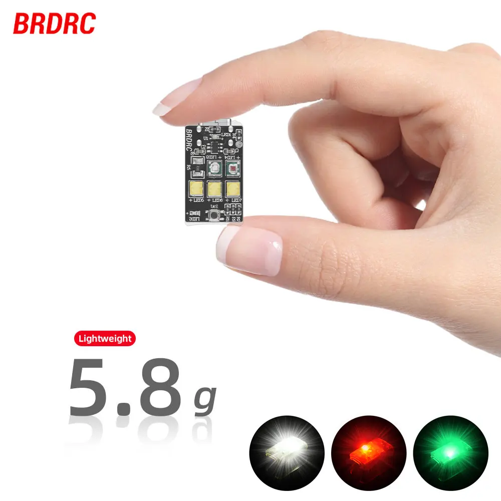 

Universal Motorcycle LED Anti-collision Warning Light Mini Signal Light Turn Signal Indicator for DJI Avata Drone Strobe Light