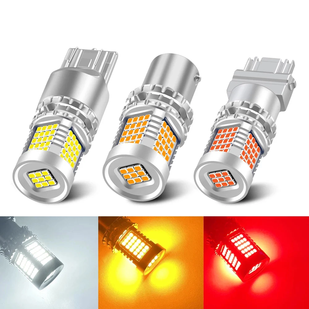 

2x Canbus 1156 BA15S P21W BAU15S PY21W LED 1157 BAY15D P21/5W 2016 89smd Bulb 7440 W21W 3157 7443 W21/5W Turn Signal Car Light