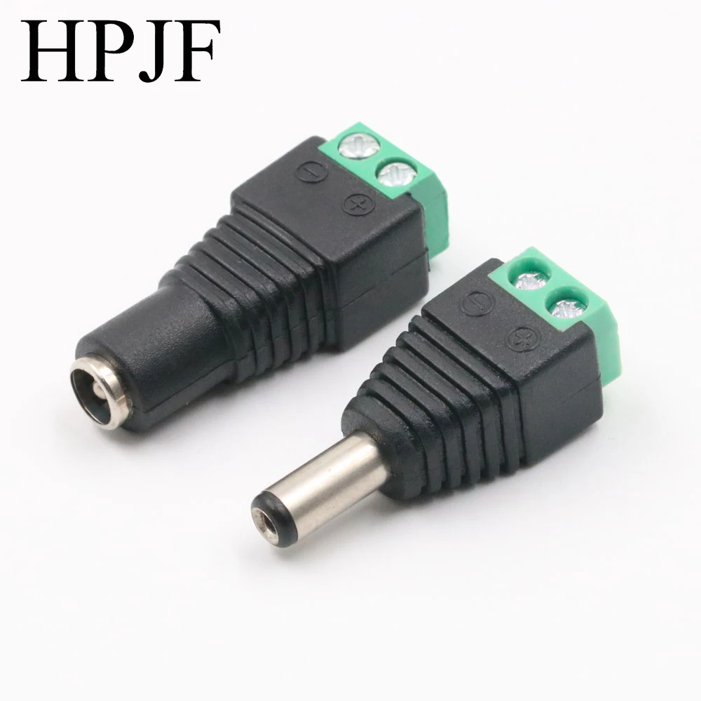Description Picture 2 of item2/5/10Pcs 5.5 x 2.1mm 5.5 x 2.5mm DC Power Male Female Plug Jack Connector Adapter For 3528 5050 LED Strip Light Camera