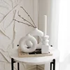 Nordic Style Flower Vase Morandi Geometric Vase Ceramic Art Crafts Bedroom Living Room Desktop Decoration Vase Decoration Home 2