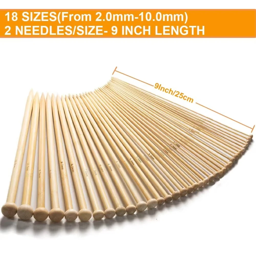 Bamboo Knitting Needles Set 6