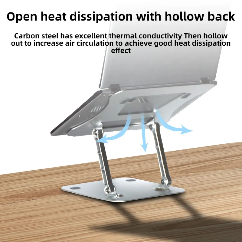 Description Picture 5 of itemMUMUCC Laptop Stand Adjustable Aluminum Alloy Notebook Stand Compatible with 10-17 Inch Laptop Portable Fold Laptop Holder
