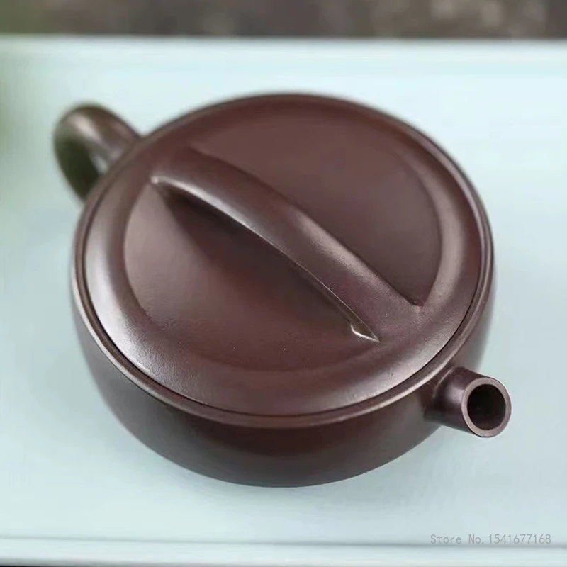 Chinese Style Yixing Original Mine Purple Clay Pot, Kung Fu Tea Set, Creative Household Teaware Handmade Teapot, 200cc, 1Pc