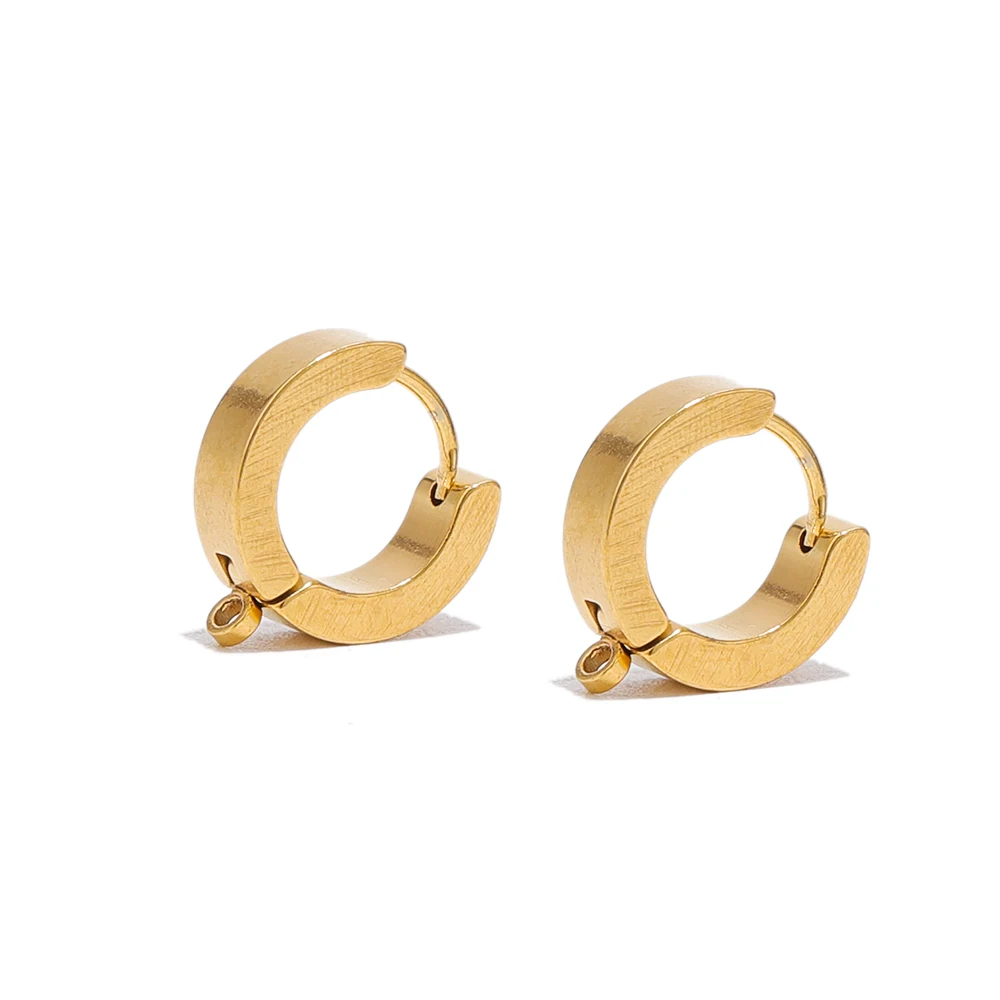 плоские серьги-гвоздики из нержавеющей