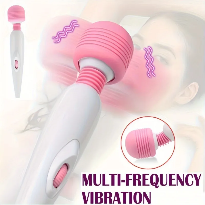 AV Stick Vibrator Stimulator 1pc Handheld Massage Wand USB Rechargeable Adult Sex Toys for Women and Couples