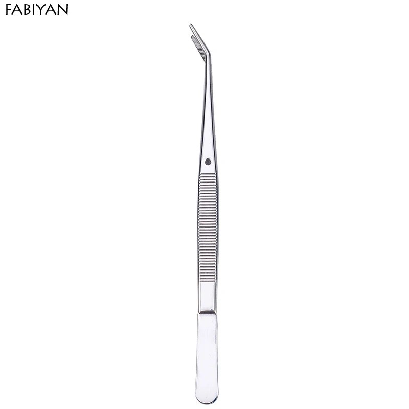 FABIYAN Stainless Steel Nail Art Nippers Tweezers Rhinestones Crystal Sequins Glitter Picking Up Cotton Cleaner Tools Manicure  6