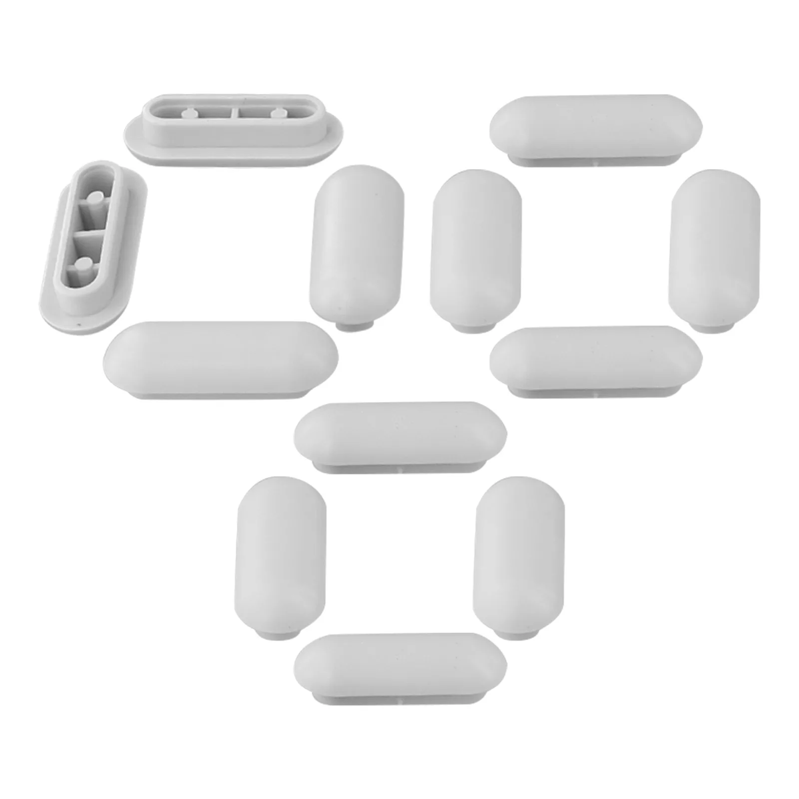 Bathroom Accessories Sets 12x Toilet Seat Top Cover Cushion Protect Shock-proof Bumpers ABS+TPE Replacement Pads Parts