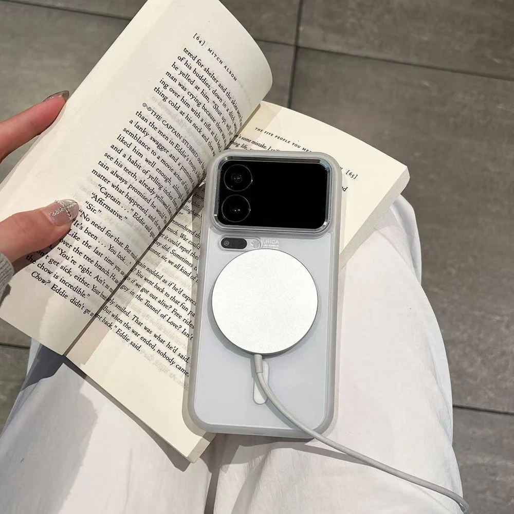 Clear Shockproof Magnetic Charging Case - TPU PC Cover