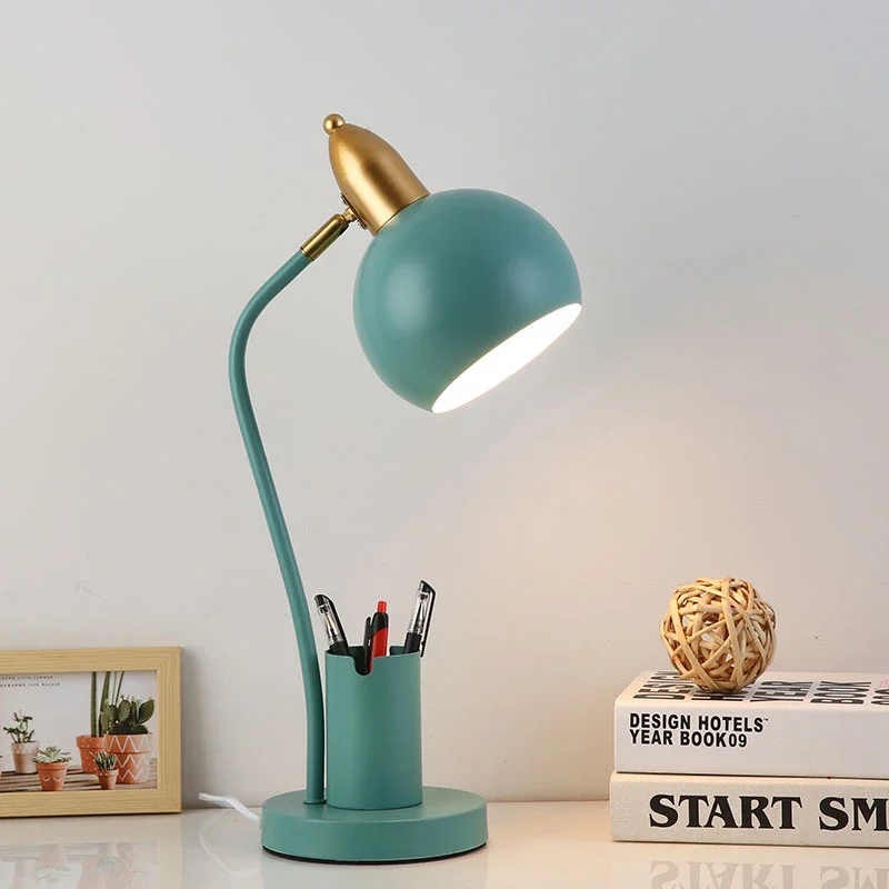 

Nordic LED Desk Lamp Creative Pen Holder Desk Lamp Learning Special Eye Protection Light Living Room Bedroom Home Decoration