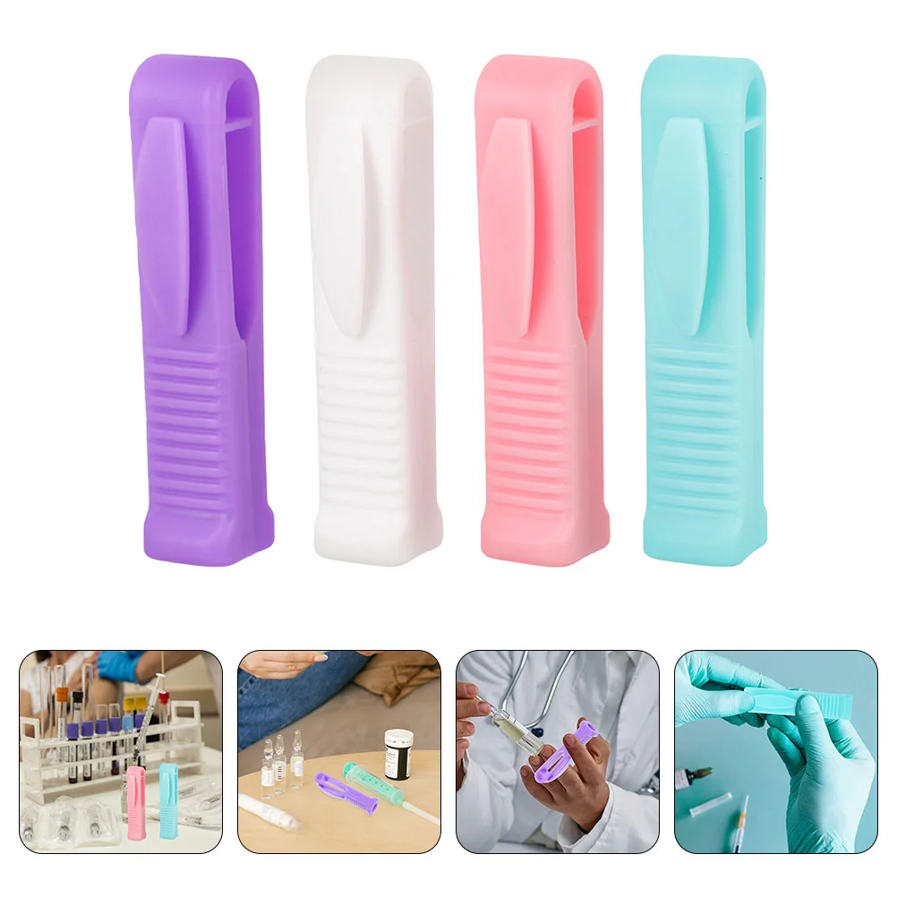 4 Pcs Can Ampoule Bottle Opener Breaker Violets Plastic Reusable Ampule Nurse