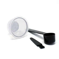 Eco - Friendly Reusable Coffee Capsule: Sustainable and Refillable Filter Cup (Transparent)
