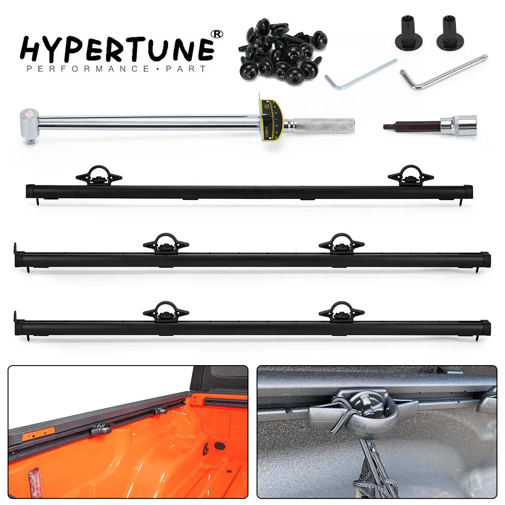 Trail Rail Kit Per 20-22 Jeep Gladiator 3.0L 3.6L V6 Utility Rails Tie Down Truck Bed Rail 82215956 Rail Cap Roof Rack Crossbars