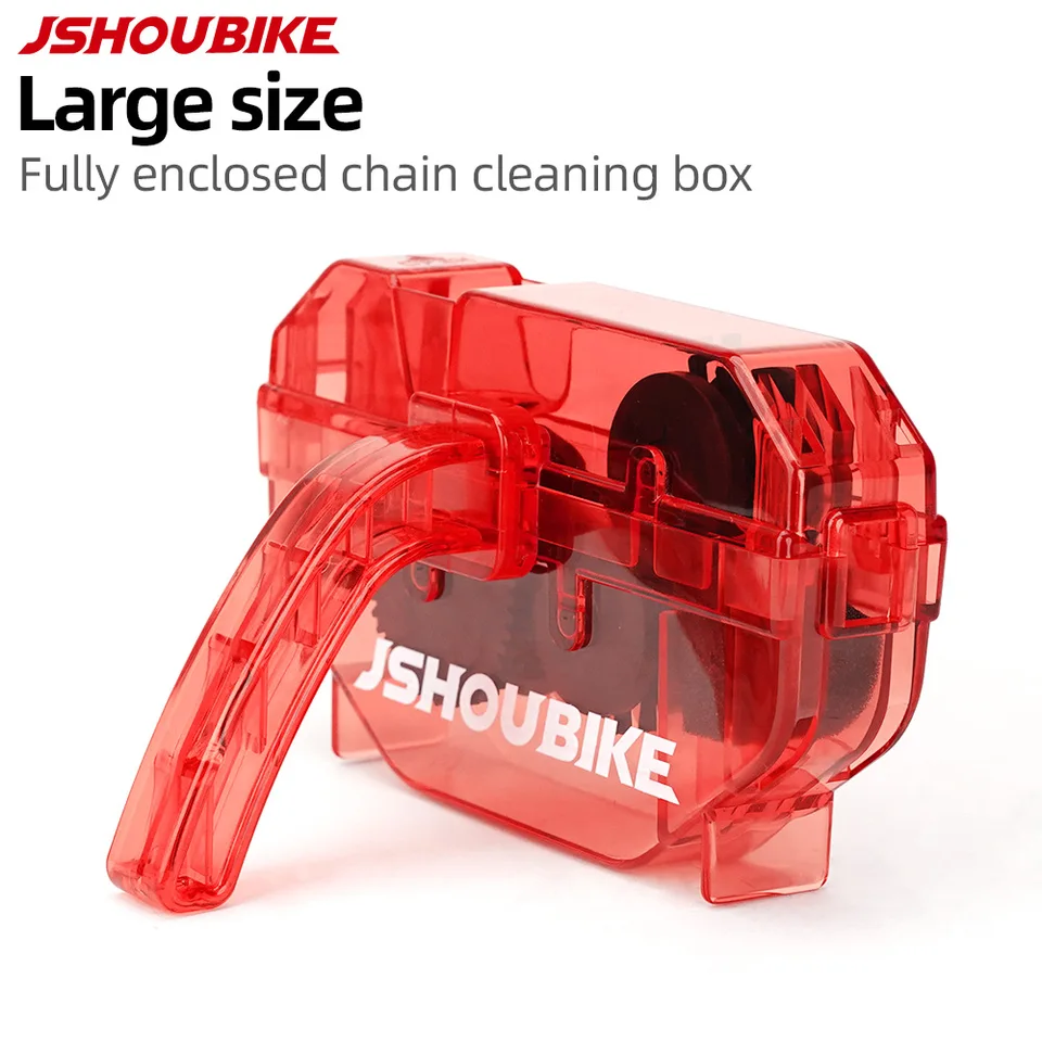 Red Cleaner Chain Cleaning Cycling Scrubber Washer Tool Mountain Bike Washing Kit Bicycle Accessories_voghion.com