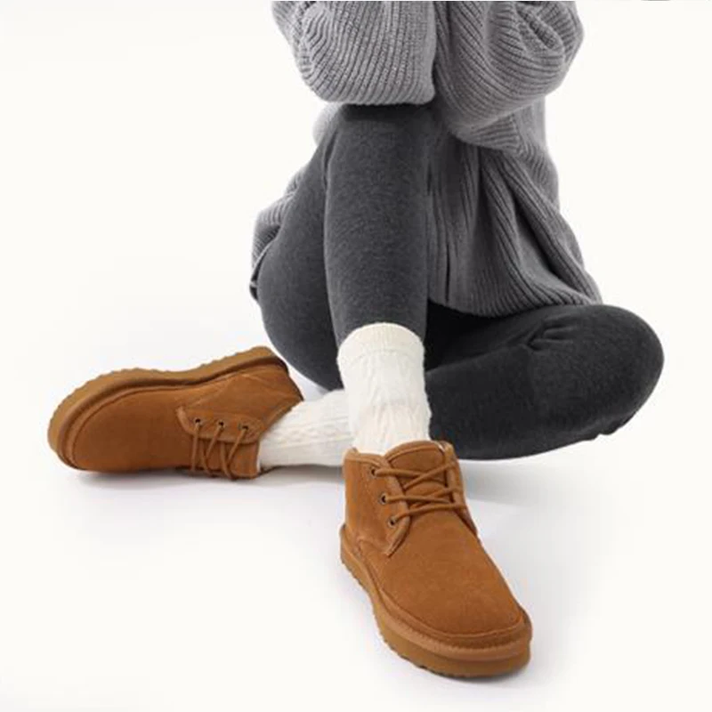 Waterproof Fuzzy Snow Boots Women Ankle Boots