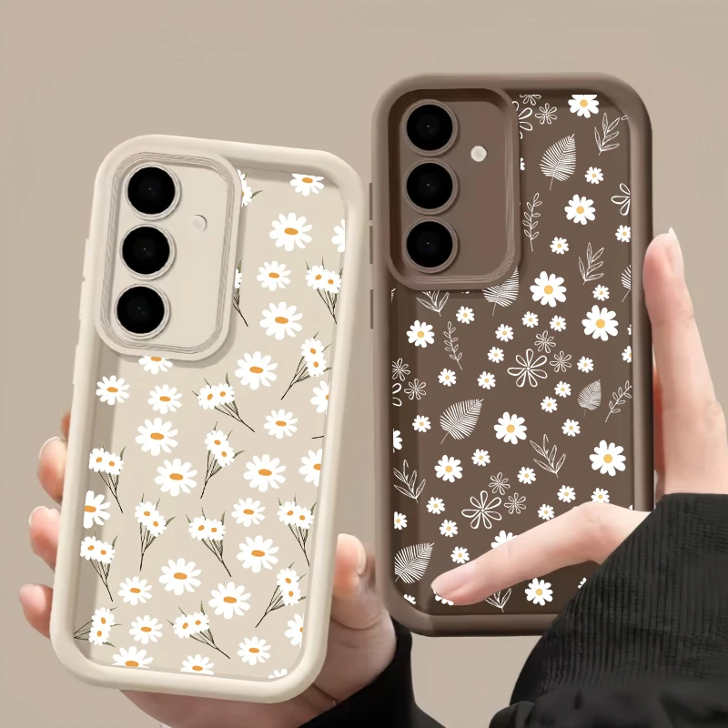 Daisy Flower Silicone Phone Case Cover