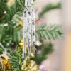 Christmas Decorations Charm Crystal Ornaments Snowflake Hanging Ornaments Dance Decorative Xmas Tree Stained Glass Cat 2