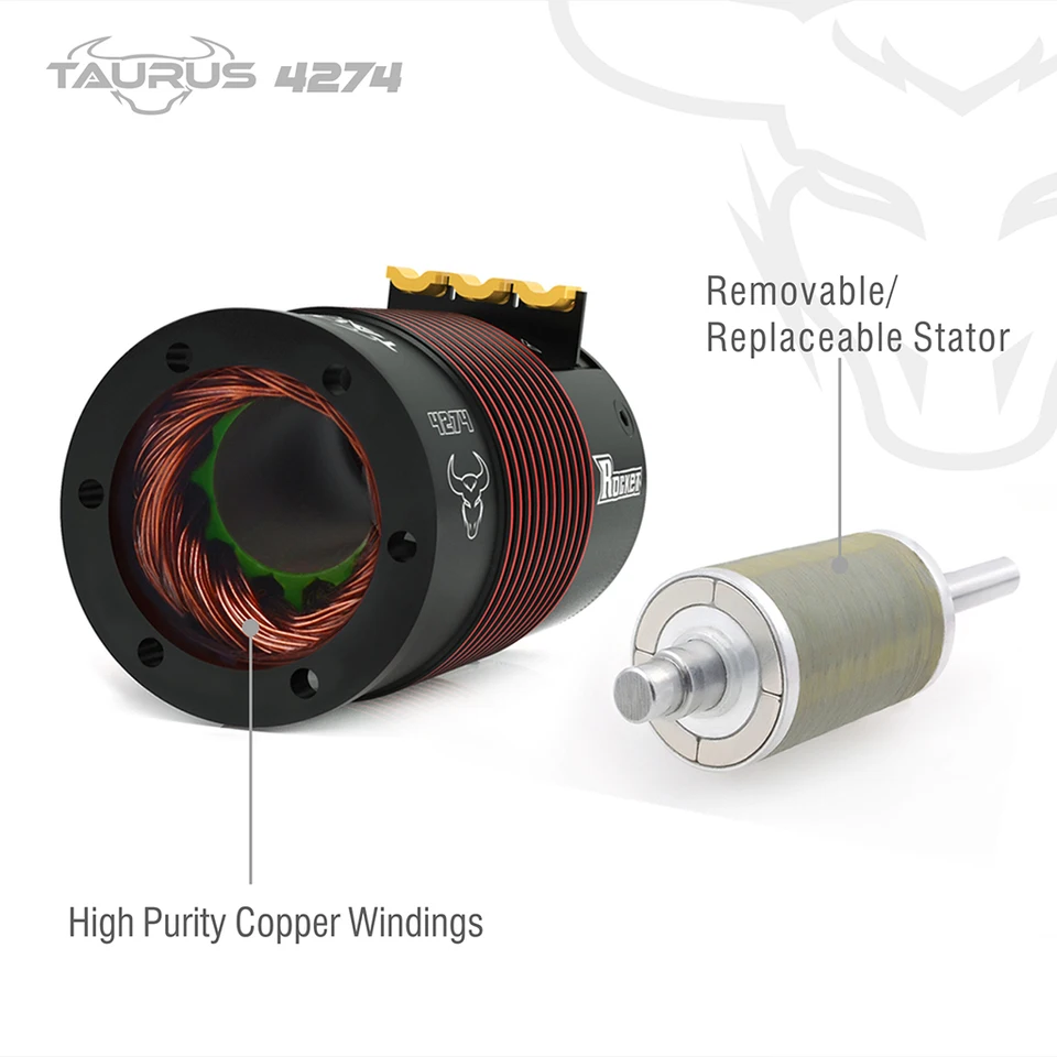 Moteur Rocket Brushless Sans Balais Sensored 4268 1850KV – Capteur 5.0mm – Pour RC 1/8 – Neuf