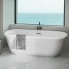 Acrylic Alcove Freestanding Soaking Bathtub 1