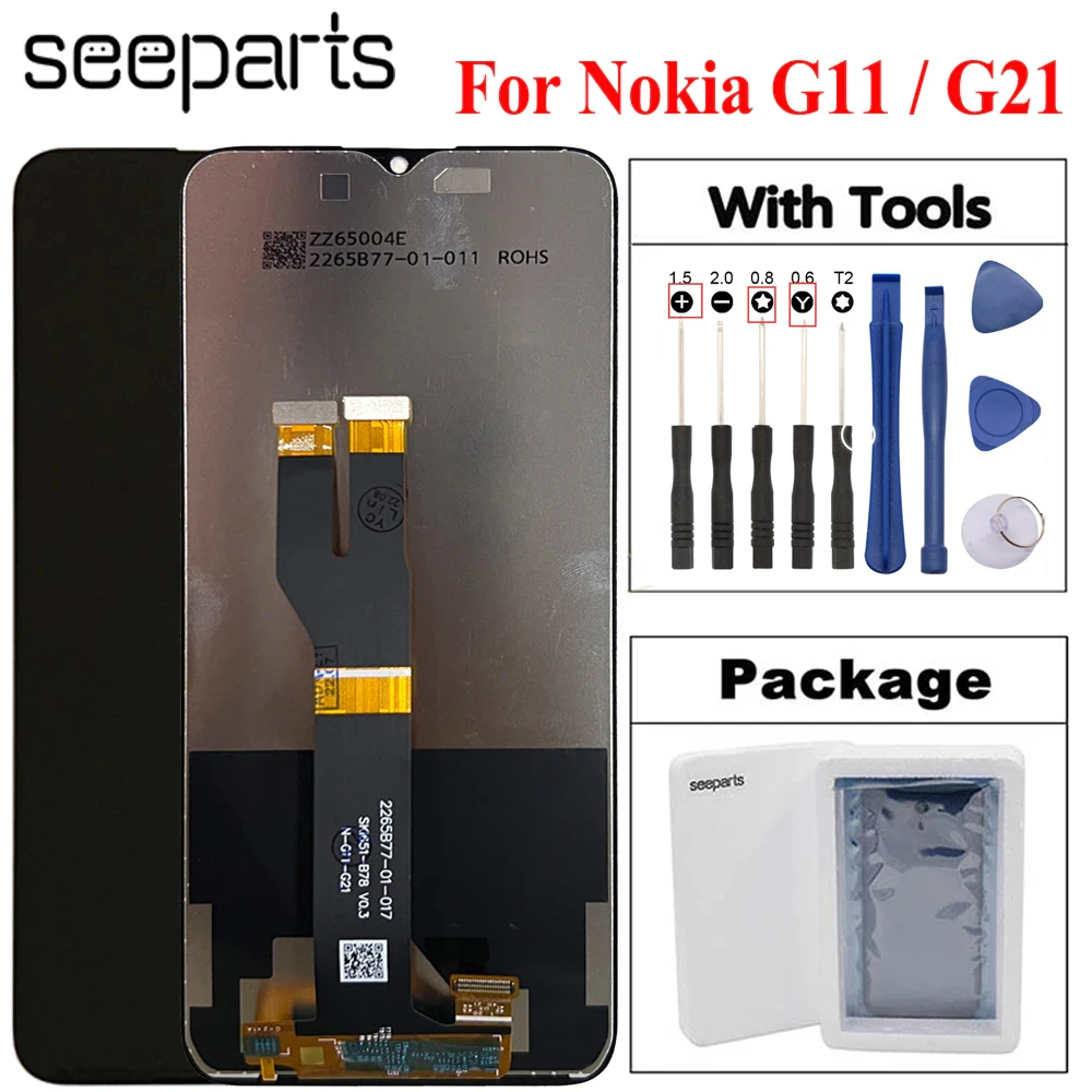 

Tested Well 6.5'' For Nokia G21 LCD Display Touch Screen Digitizer Assembly Replacement Phone Screen For Nokia G11 Display