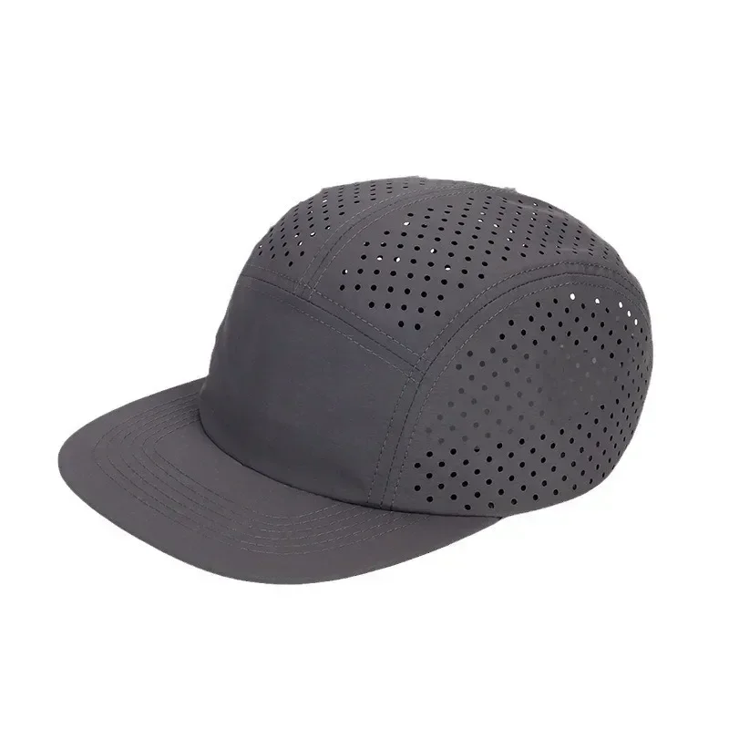 Perforated 5-Panel Cap for Men Lightweight Breathable Quick-drying Baseball Caps Running Camping Hiking Training Outdoor Hat 6