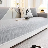 All Seasons Universal 2024 New Entry Luxury Non-Slip High-Level Leather Sofa Cover Cover Cloth Sofa Cushion 2