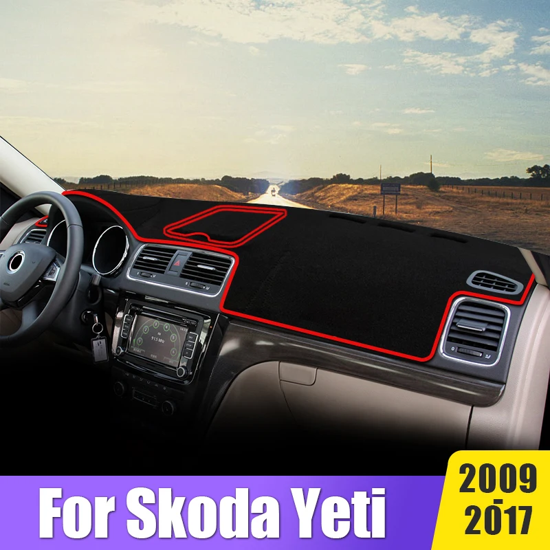 

Car Dashboard Avoid Light Pad For Skoda Yeti 2009 2010 2011 2012 2013 2014 2015 2016 2017 Instrument Desk Cover Mats Accessories