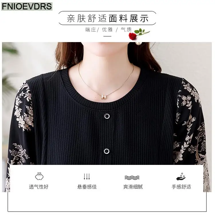 Loose Clothes Women 2024 Autumn Long Elegant Office Lady Floral Shirts Casual Retro Vintage Ruffles Tunic Peplum Tops Blouses