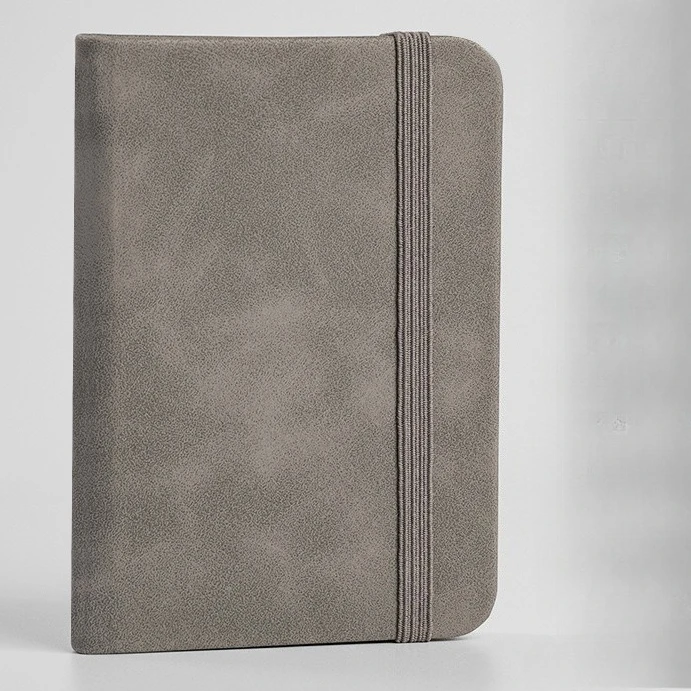 Compact Portable PU Leather Notepad - Mini Writing and Memo Diary Book