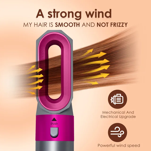 Multi-Functional 5-In-1 Straightening Iron Curling Iron Hot Comb Styling Set Hair Dryer And Electric Comb Hairdressing Tools 4