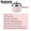 DMWD 1.8/2.5L Household Cooking Pot Electric Rice Cooker Mini Hot Pot Food Steamer Porridge Soup Pot Breakfast Maker Frying Pan 3