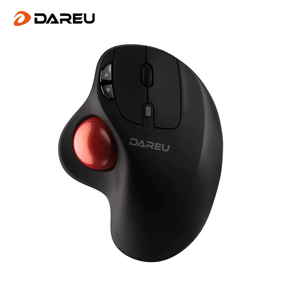 DAREURechargeableTrackballMouseRollerballDualModesWireless24G