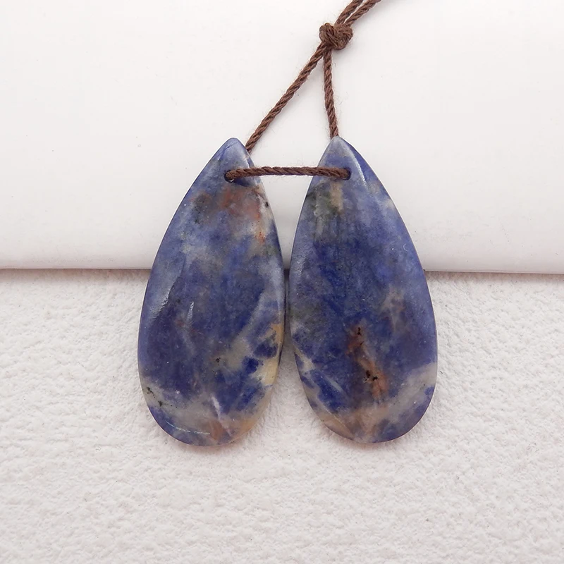 

Полудрагоценный натуральный камень, Африканский кальдалит, модные ювелирные изделия, женские серьги, аксессуары, 30x14x3 мм, 5,1 г