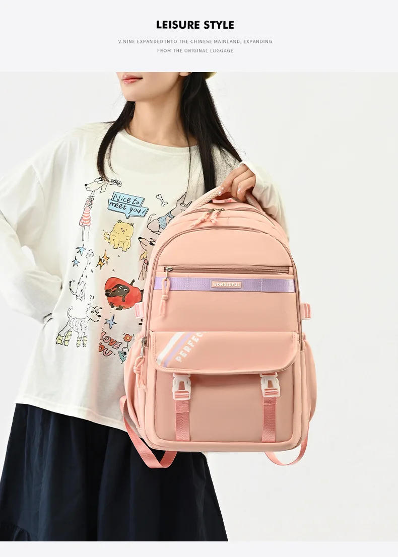 2026 neueste Trendy Verdicken Rucksack Für Frauen Frühling Und Herbst Einfache Reise Laptop Rucksack Für Männer Hohe Schule Und Mittleren – Detail 17