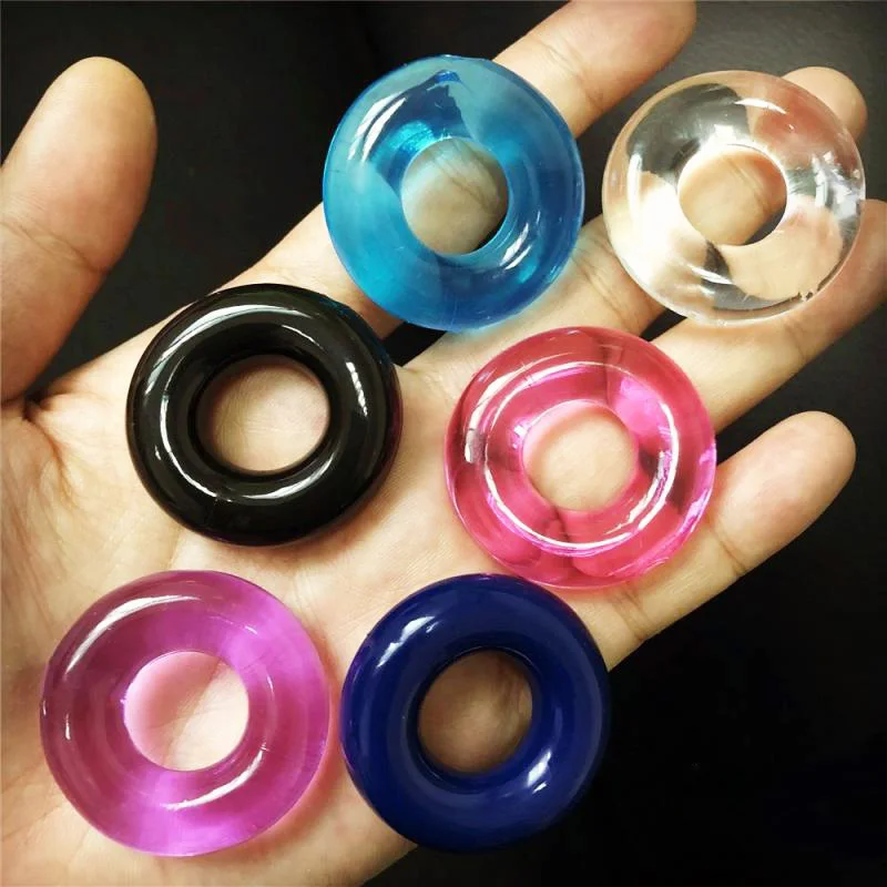 3pcs Crystal Cock Ring Delay Ejaculation Penis Rings For Men Male Flirting Adult Supplies Sex Toys
