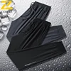 Summer Ice Silk Pants Men's Casual All-match Cool Quick-drying Sports Pants Jogger Male Outdoor Jogging Fitness Elastic Trousers 1