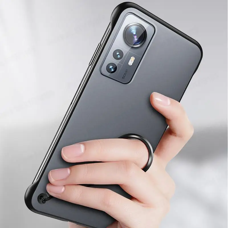 Cases For Xiaomi 12X 12 Pro Frameless Matte Phone Case For Mi 11 Ultra 11 12 Pro Ultra Slim Borderless Hard PC Protective Cover iphone 12 mini leather case