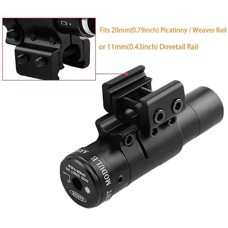 Laser Sights Adjustable Dot Red/Green for 20mm Picatinny/Weaver or 11mm Dovetail Rail