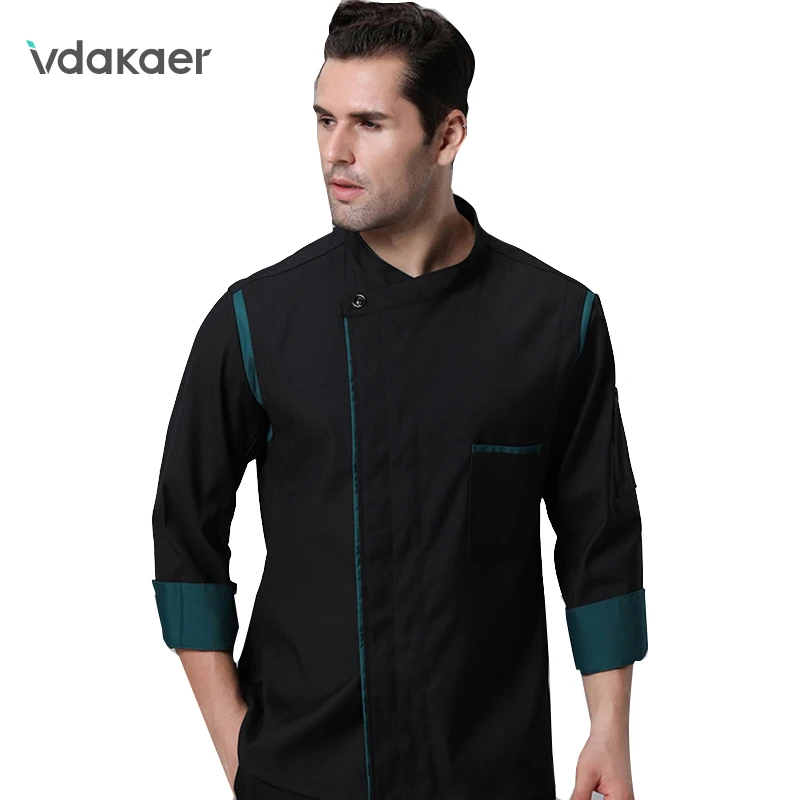 new Color Unisex Kitchen Chef Restaurant Uniform Shirt Breathable Double Breasted Dress Chef Jacket chef works