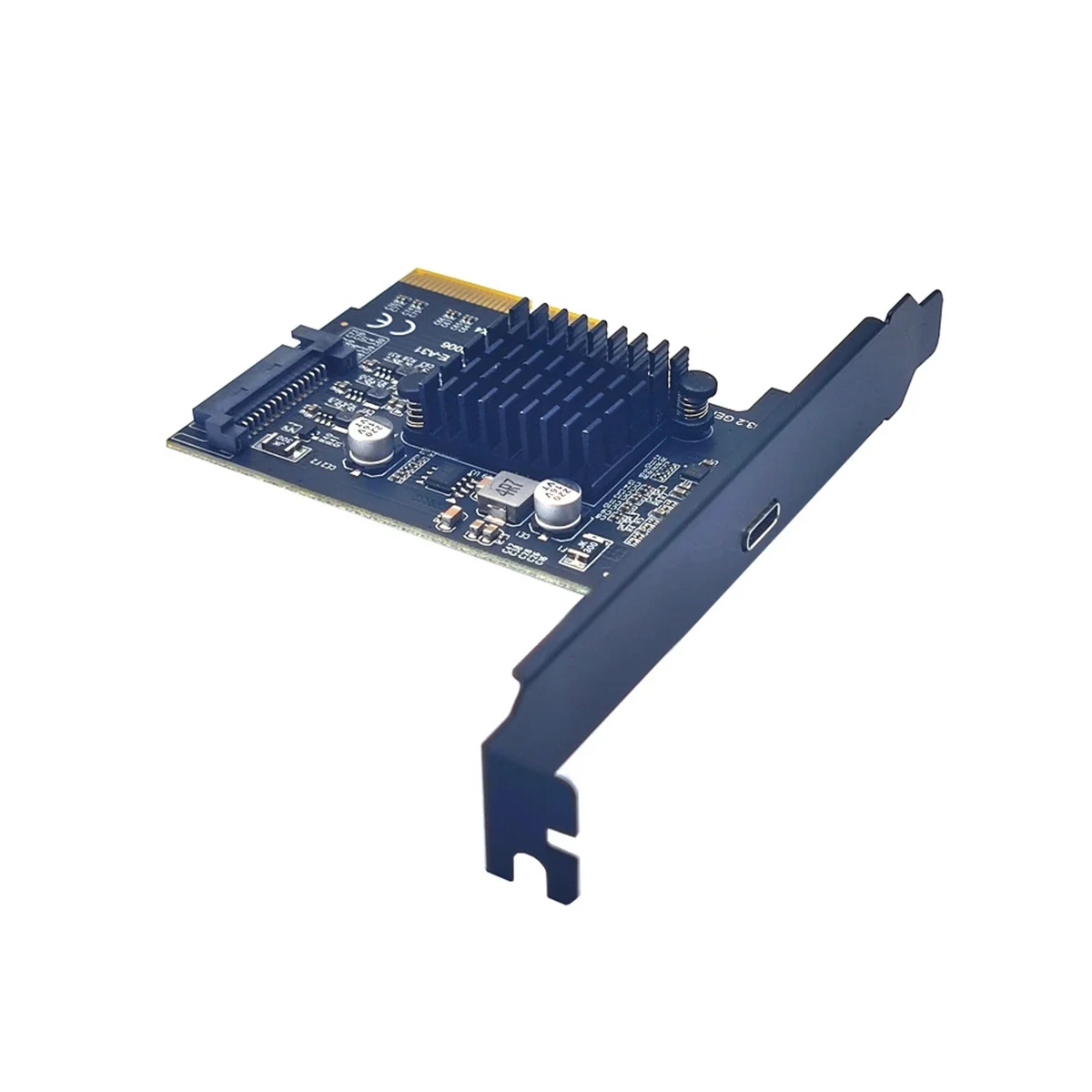 

PCIe to Type-C PCI Express PCI-E 4X to USB3.2 GEN2X2 20Gbps TYPE-C Expansion Card ASM3242