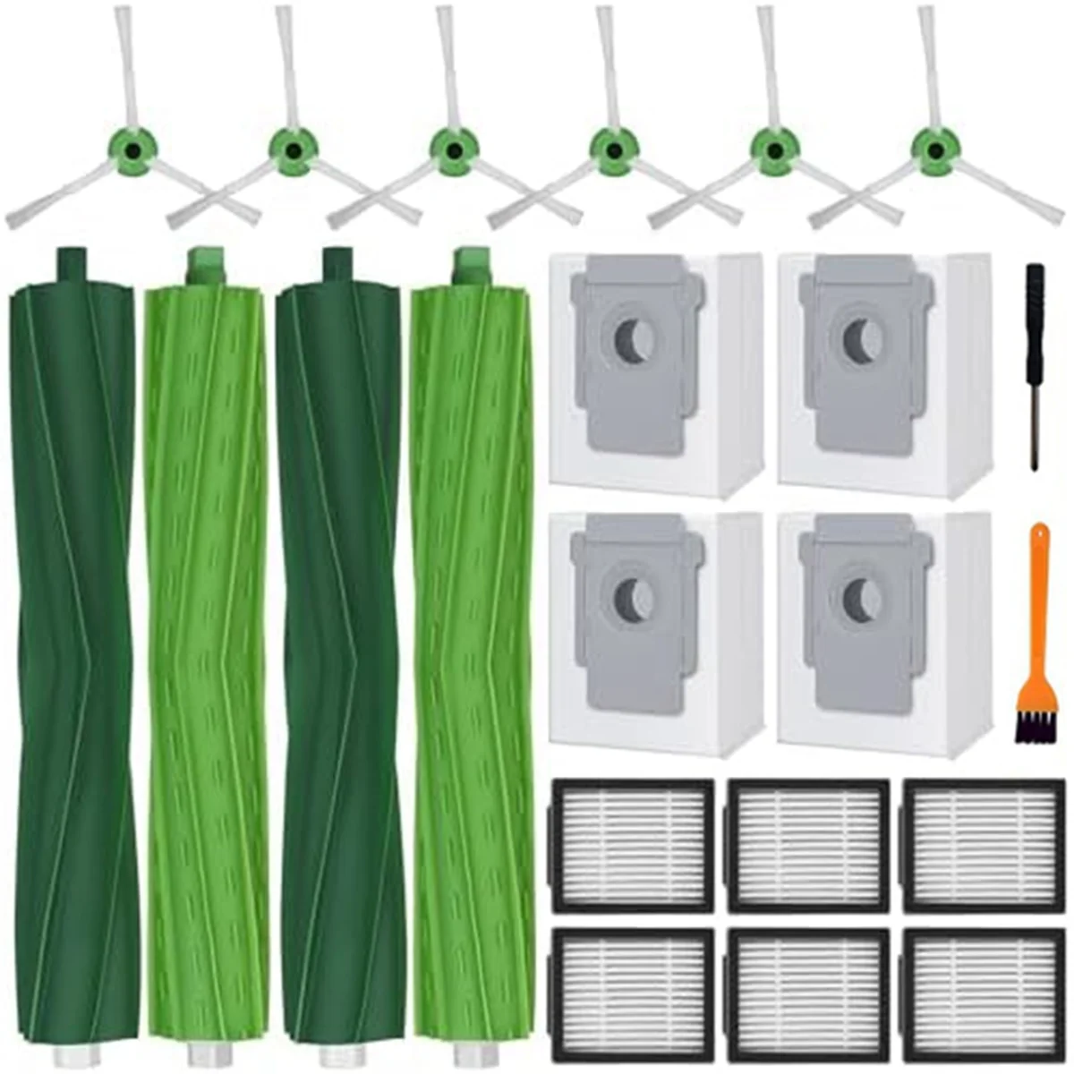 

Replacement Accessories for iRobot Roomba I7 I7+ J7 I8 I8+ I3 I3+ I4 I4+ I6 I6+ J7+, Dust Bags, Filters, Side Brushes