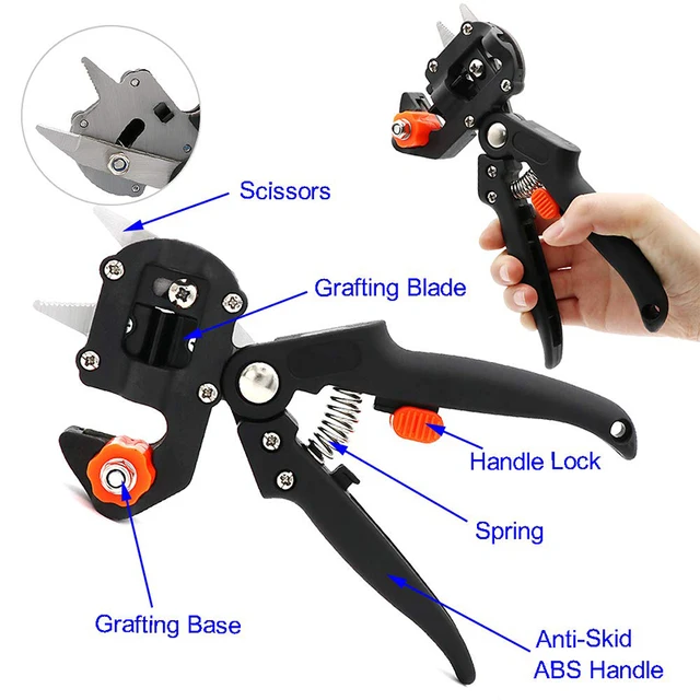 Garden Grafting Pruner Professional Farming Pruning Shears Grafting Scissor Tree Vaccination Secateurs Pruning Cutting Knife 4