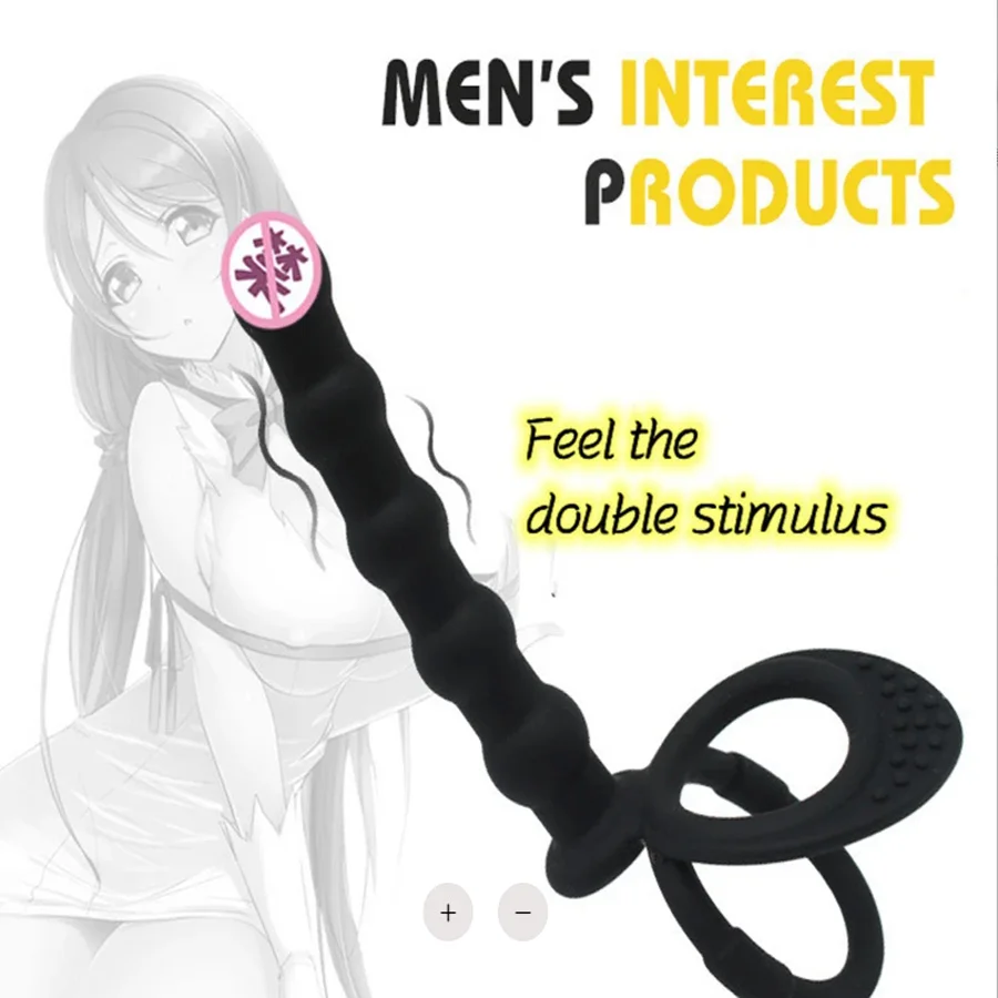 Double Penetration Anal Sex Toys Men & Women Dildo Penis Butt Plug Anal Beads & Cock Ring Delay Ejaculation anal sex toys