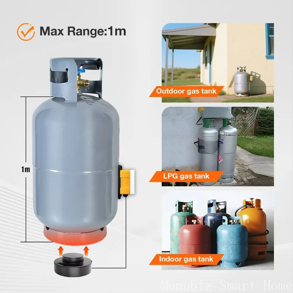 Tuya Smart APP-Connected High Accuracy LPG Gas Level Indicator with Liquid Level