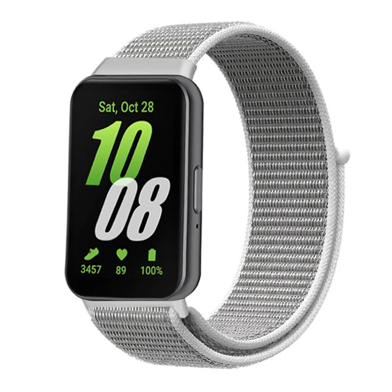 Nylon-Schlaufenband für Samsung Galaxy Fit 3, Riemenzubehör, atmungsaktiv, verstellbar, Ersatz-Sportarmband, Galaxy Fit3 – Detail 3