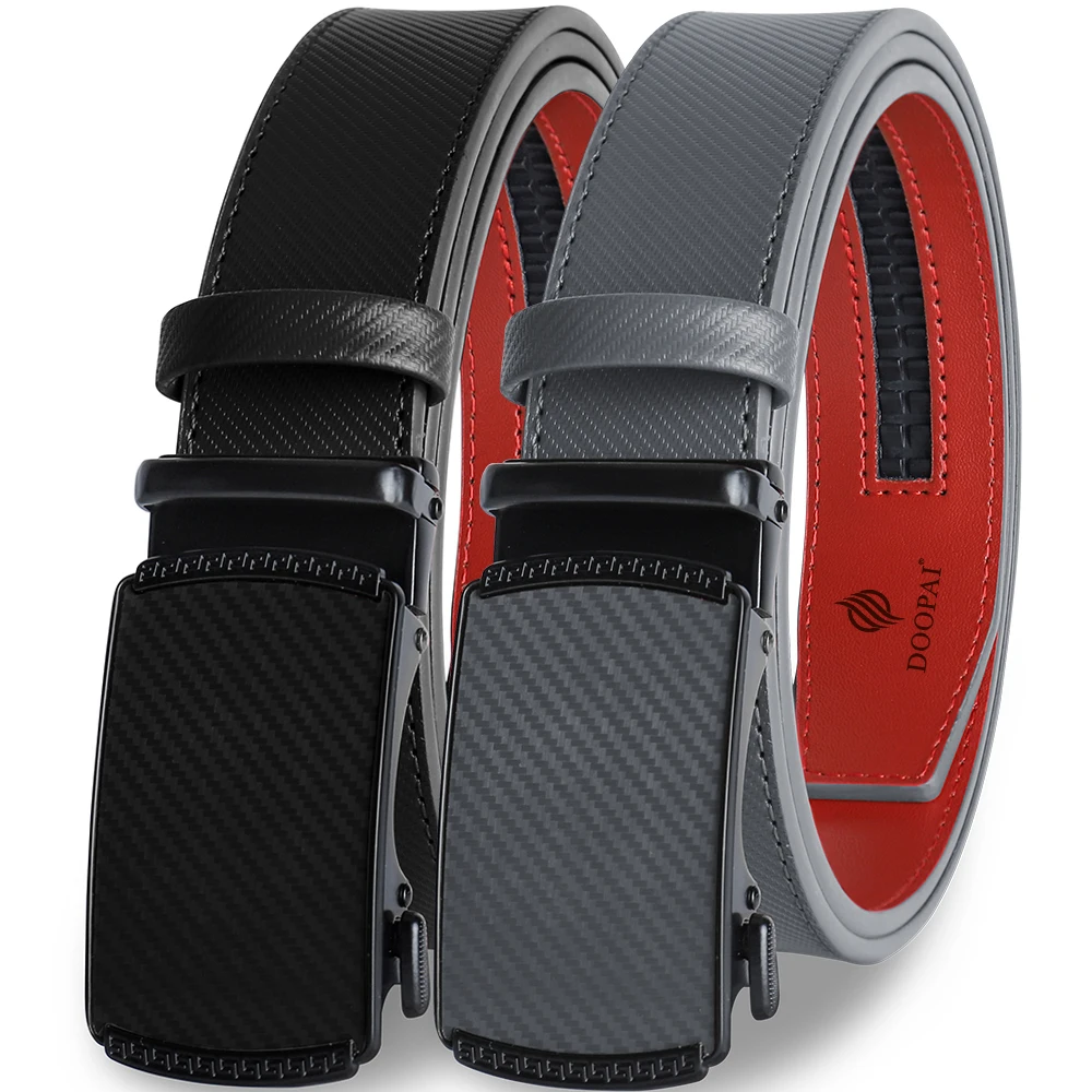 125cm Men Belts  Automatic Buckle Leather Waist Strap Male Waistband Mens High Quality Girdle Belts for Women Men Gifts