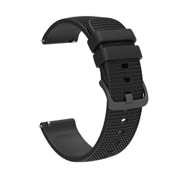 Luxury Silicone Quick Release Watch Strap Bracelet - Premium Rubber Wristband Replacement - 22mm width Universal (Black B)