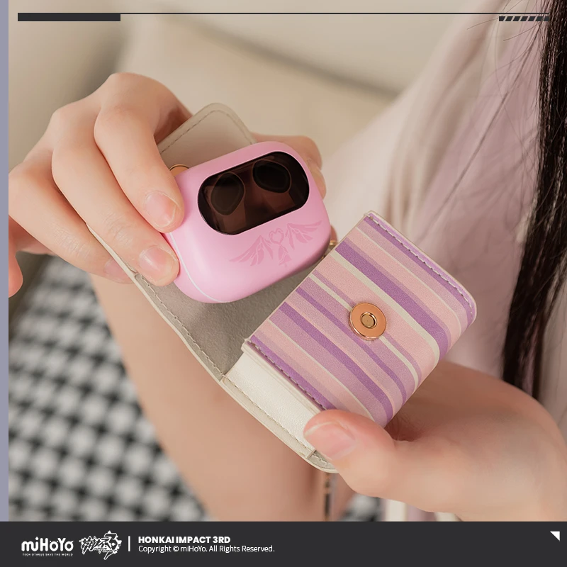 Mihoyo Honkai Impact 3 Elysia Bluetooth Headset Customized Game Anime Cosplay Collection Gift Noise Reduction Earphones Cosplay 4