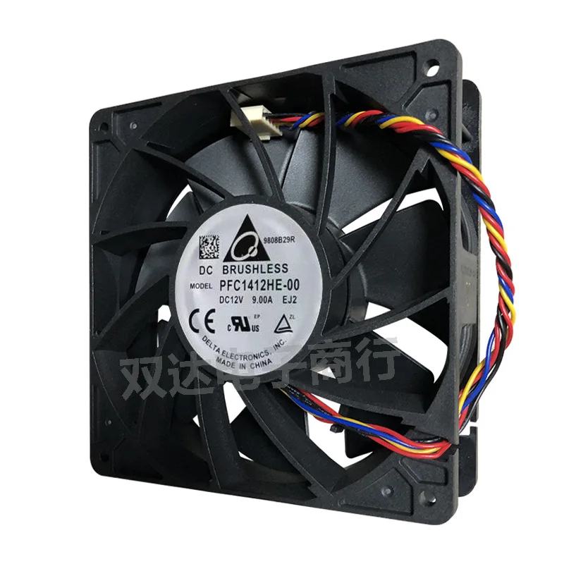 Delta-case Servidor Original Grande Ventilador de Refrigeração de Energia 14cm 140 mm 14038 Ventilador Pwm 360cmf 12v 9a Pfc1412he Fios Fios